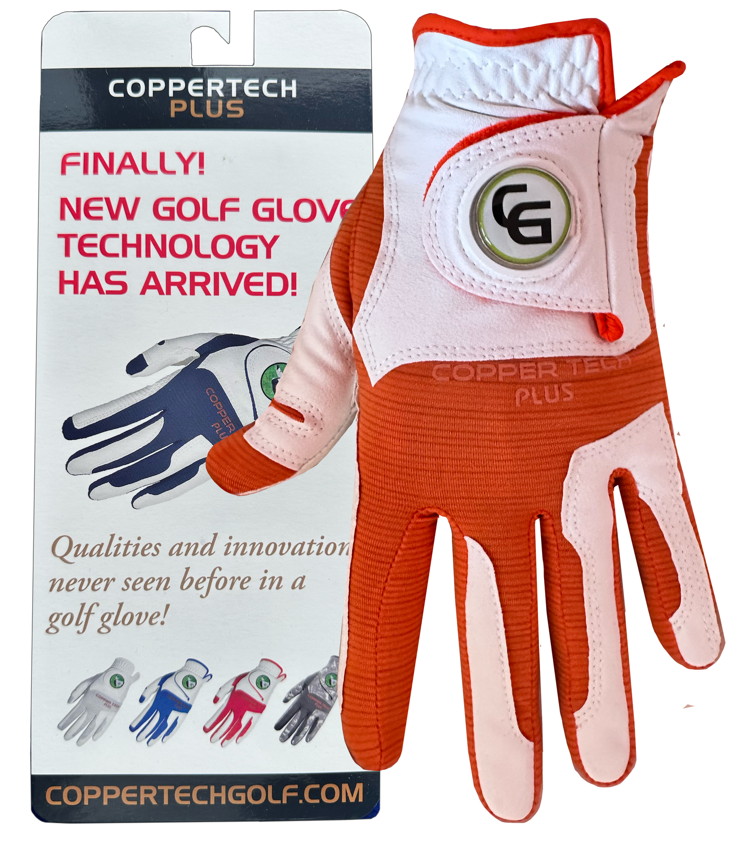 White/Orange Coppertech Plus Glove