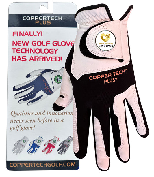 Organ Donation White/Black Coppertech Plus Glove