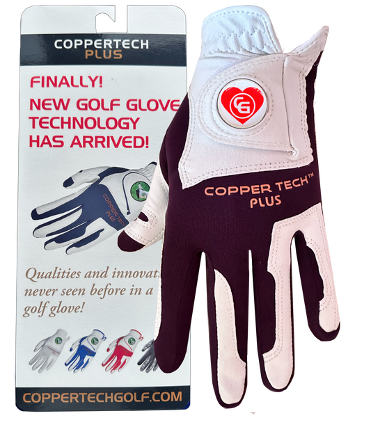 'Love to Glove You' Special White/Purple Coppertech Plus Glove