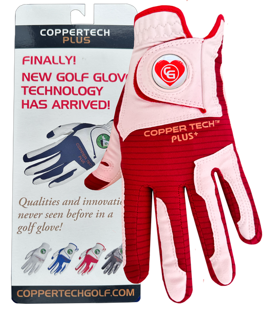 Love to Glove You' Special White/Red Coppertech Plus Glove