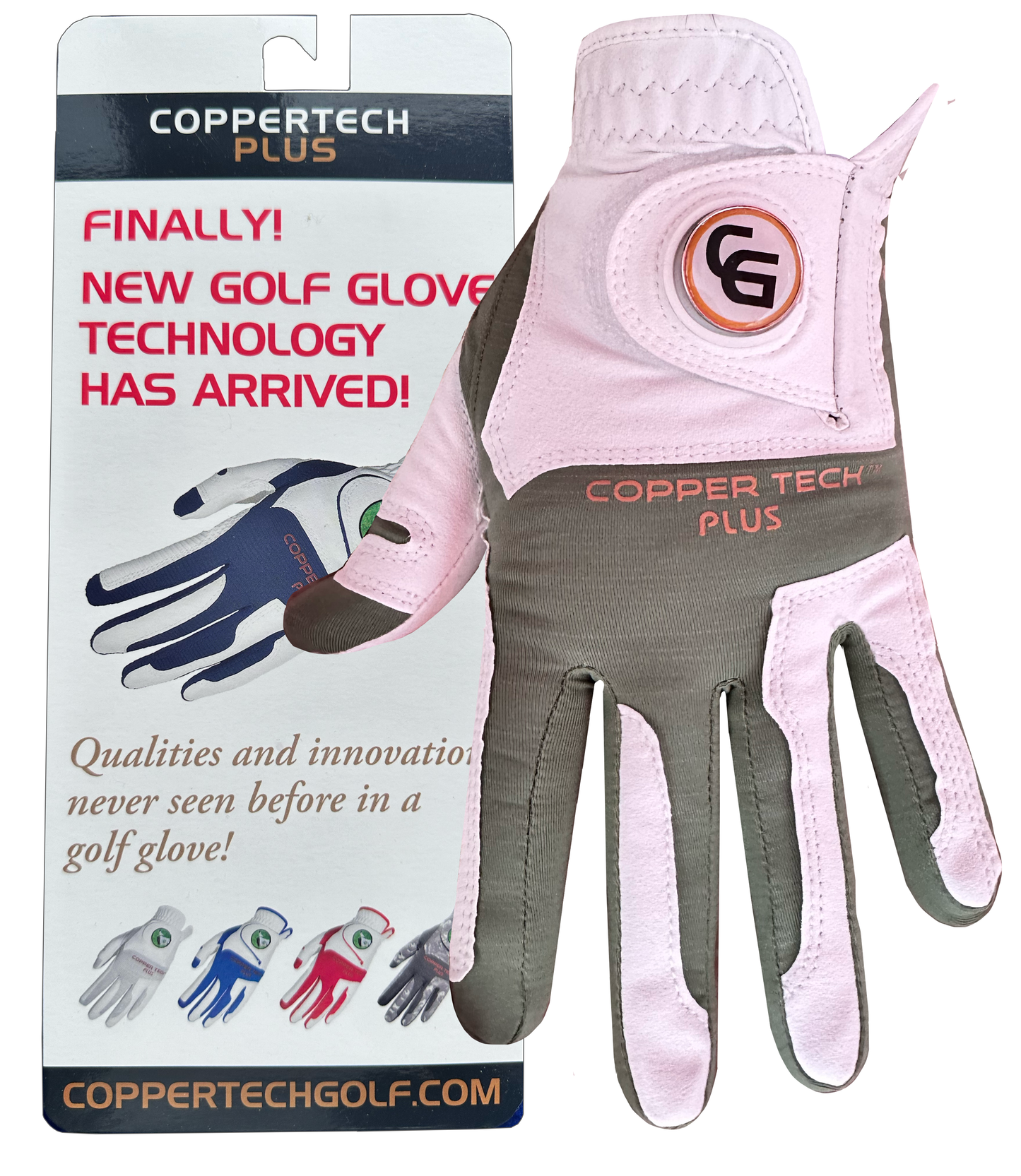 White/Green Coppertech Plus Glove