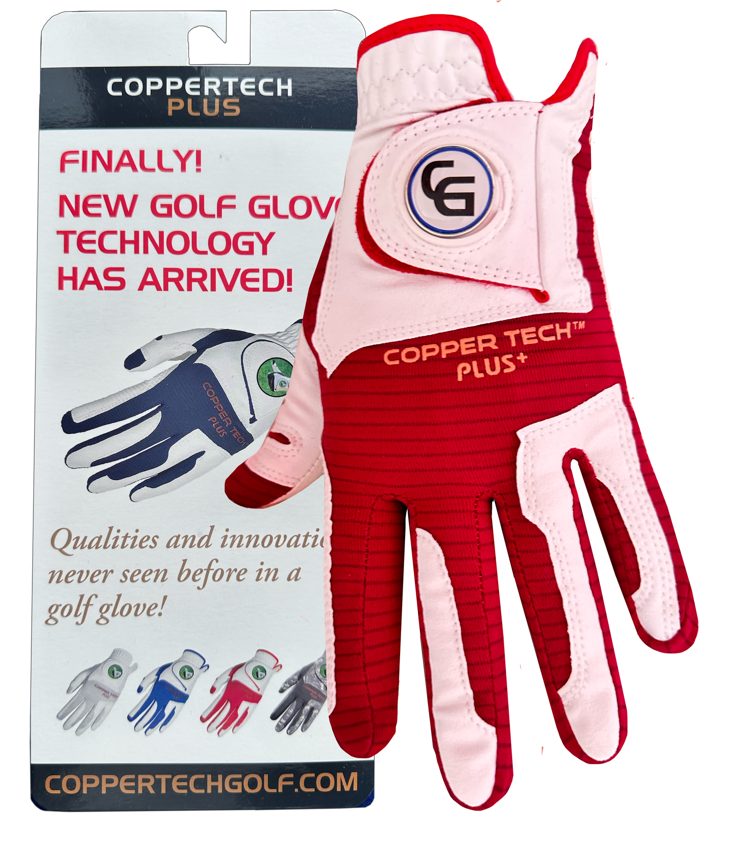 White/Red Coppertech Plus Glove