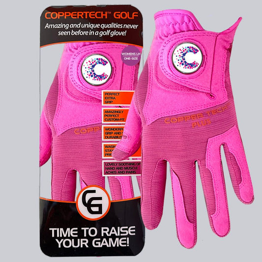 CANCER RESEARCH UK CHARITY PINK/PINK COPPERTECH PLUS PREMIER GRIP GOLF GLOVE