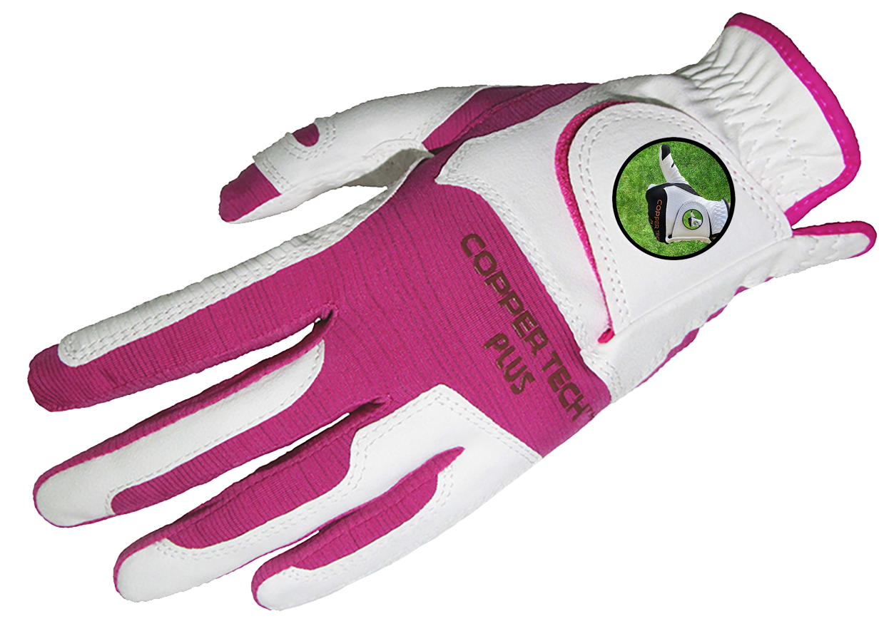 White/Fuschia Coppertech Plus Glove