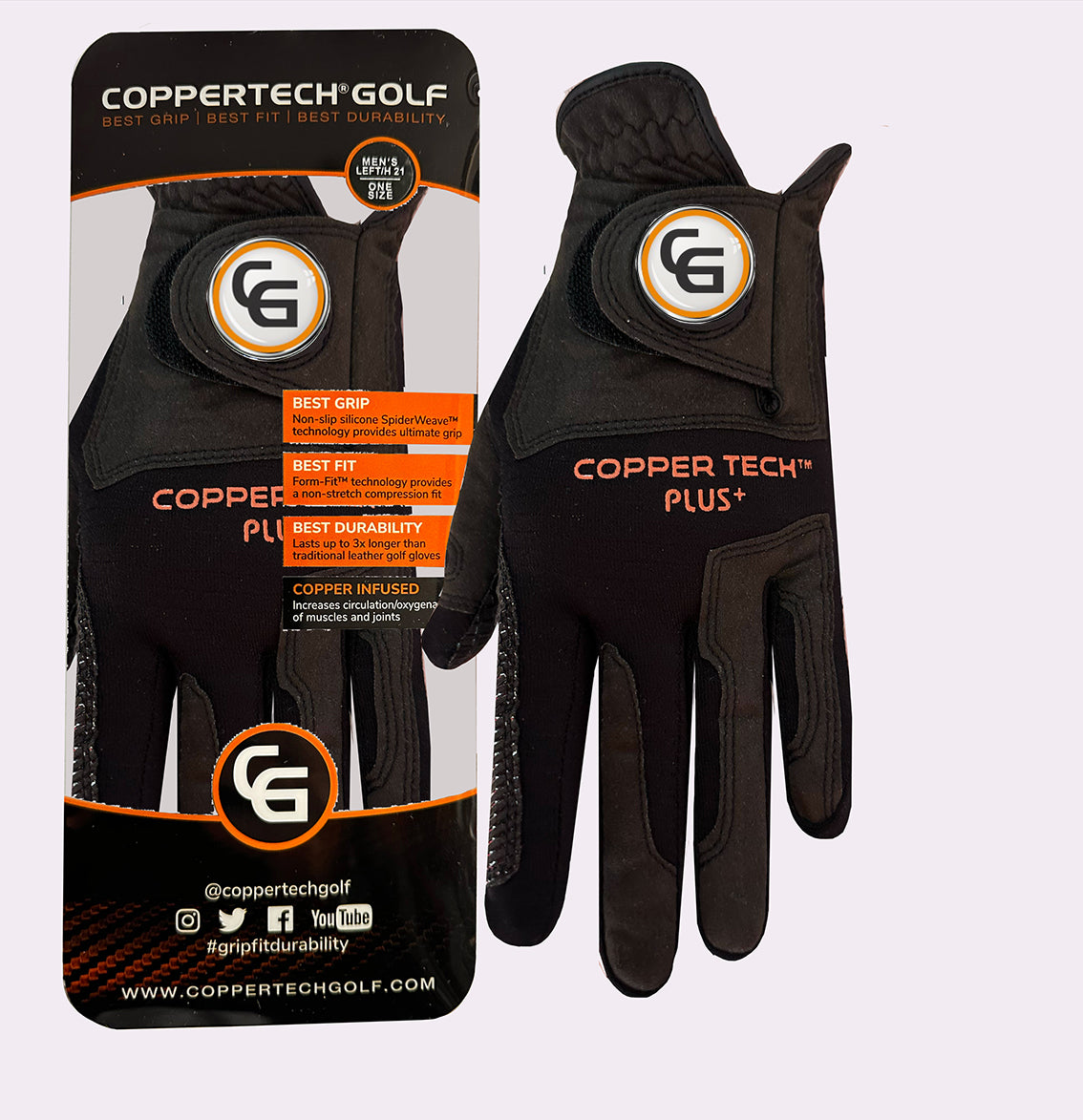 BLACK COPPERTECH PLUS GLOVE