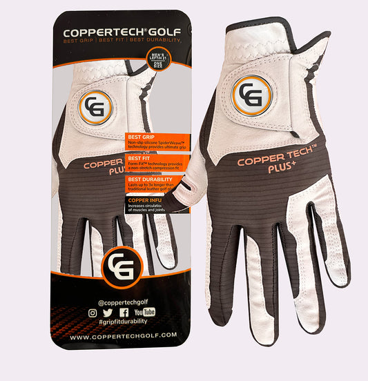 WHITE/GREY COPPERTECH PLUS GLOVE